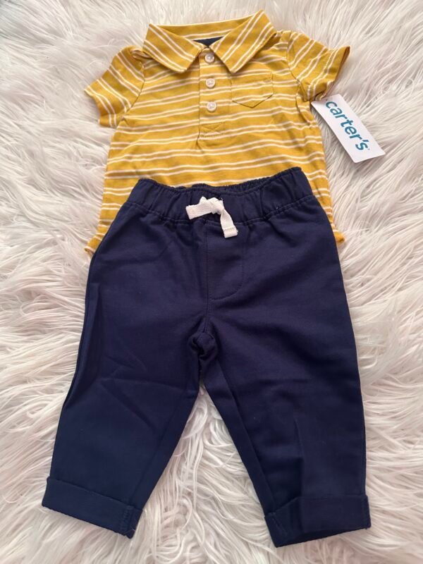 Mustard Stripe - 2-Piece Set