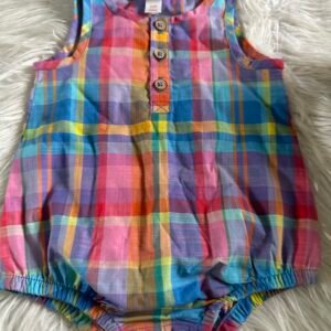Multi Colored Plaid Onesie
